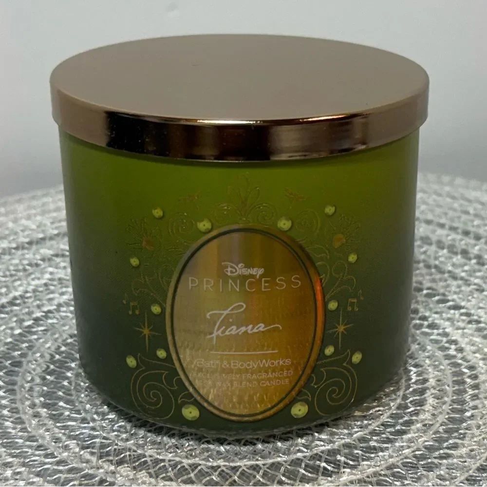 BBW Disney Princess Tiana 3 Wick Scented Candle NWT